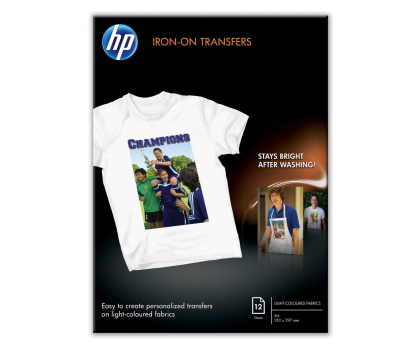 Papier do drukarki HP Papier Iron-On T-Shirt Transfers A4 12 arkuszy